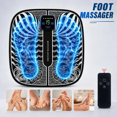 Fitease Factory 19 Levels Smart EMS Massage Pad Micro-current Foot Pad Physiotherapy Foot Massager Machine