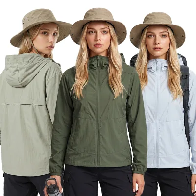 Gym Outdoor Long Sleeve Top Sports Jackets for Women Zipper Running Workout Windproof Women Jackets Wholesale Women Sportswear