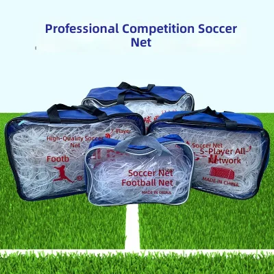 Thickened Durable PP Material Football Goal Nets Official Standard Frames for 5-a-side/7-a-side/11-a-side Games