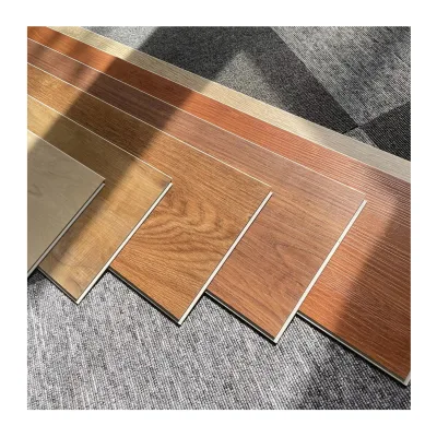Hot Home Decoration 4mm Waterproof Flooring PVC 100% Virgin Material Black Look Spc Tile Lvt Luxury Vinyl Flooring Tiles