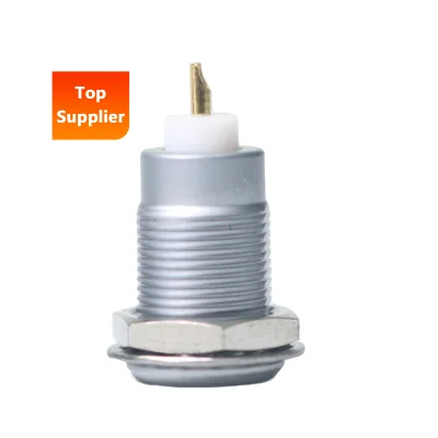 BEXKOM Quick Release Push-Pull RF Coaxial Connector IP50 Dustproof 1 Pin Plug Brass Chrome Plated Shell PTFE Insulator >5000