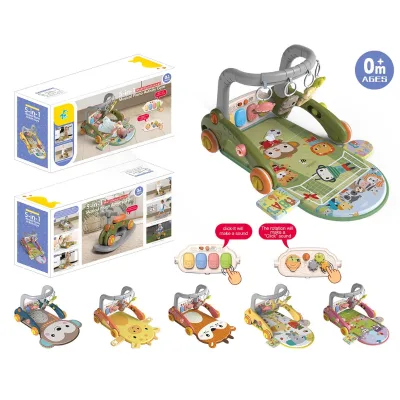 Cross-Border Baby Toys Fitness Rack Pedal Piano 25-36 Months Musical Educational Early Learning Walker Game Mat Plastic Cartoon