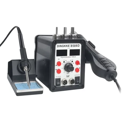 Constant Temperature Hot air Gun Welding Table 2-in-1 8586D Electric Soldering Iron