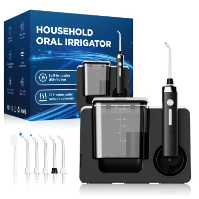 High Performance Abrite LP233 800ml Tank Plug-in Heated Water Multi-Nozzle IPX4 Multiple Modes countertop oral irrigator
