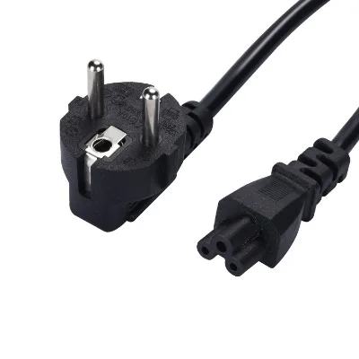 EU Power Cord Cable 2-pin Plug High Speed Charge 1.5m PVC Power Supply Cable for Dell Laptop Power Cord Multiple Length Options