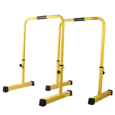 Heavy Duty Adjustable Height Power Dip Bar Steel Dip Stands Station