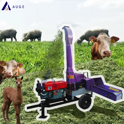 Diesel Powered High Jetting Forage Chopping Equipment for Industrial Scale Forage Processing Corn Silage Chopper Machine