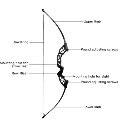 New Design Outdoor Fiberglass Bow Archery Hunting 40 Lbs Take Down Recurve Bow and Arrow Archery