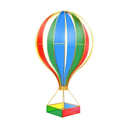 New Professional Modern Outdoor Wedding Decoration Large Hot Air Balloon Iron Display Store Window & Garden Decorations