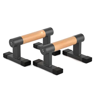 FDFIT Custom Logo Indoor Home Gym Use Modern Design Anti-slip Wood Push up Stands
