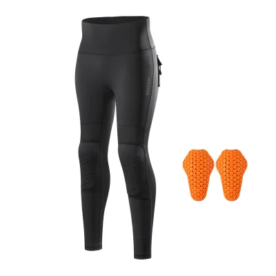 High-Waisted Women's Bike Riding Jersey Removable Soft Knee Pads Comfort Hip-Shaping Breathable Base Layers Compression