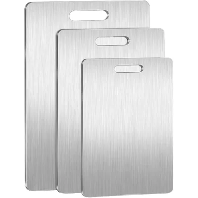 Premium Stainless Steel Simple Extra Large Double Sided Multi Functional Anti-Slip Dishwasher Safe Handle Kitchenware Chopping