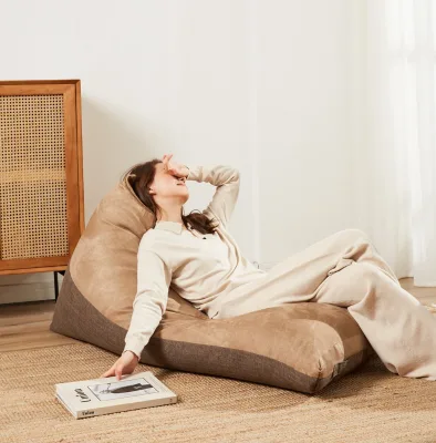 Factory Direct Comfy Triangle bean bag cover, micro suede indoor living room chair bean bag chair big