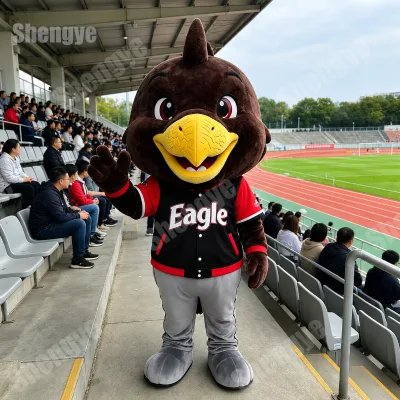 Shengye Brand Mascot Factory Custom Sport Eagle Mascot Costume Soft Furry Outfit for Stadium Sports Match School Team Game