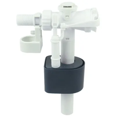 One-piece ABS Toilet tank Rear-inlet Flush Valve with Hand Control Water-saving Flushing Kit for Modern Minimalist Style Toilets