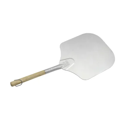 12\" X 14\" Aluminum Detachable Pizza Peel with Wooden Handle Easy Storage for Baking Oven Use for Pizza Bread Cookies