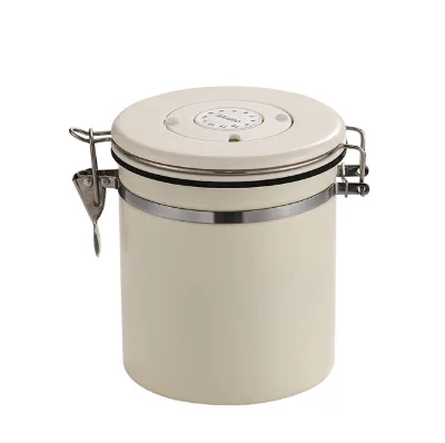 Airtight Coffee Bean Storage Container - 1.8L/22oz with CO2 Valve, Date Tracker, for Whole Beans, Ground Coffee, Tea