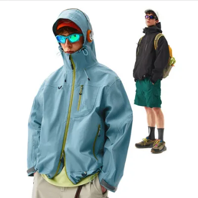 Outdoor Womens & Mens Fall/Winter Hardshell Windproof Waterproof Windbreaker Hooded Hiking Gear