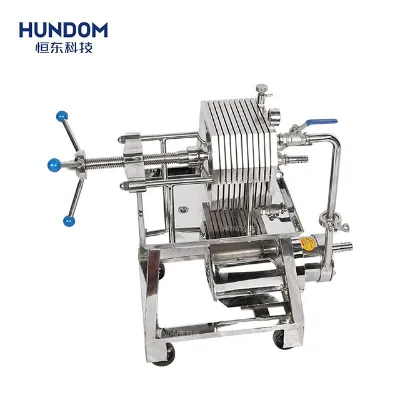 High Temperature Resistant High Efficiency Plate Frame Filter Press Machine Wine Filtering System