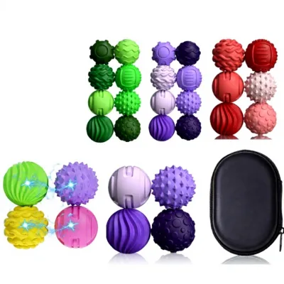 3.3cm Silicone Sensory Stress Relief Toys with Autism ADHD Anxiety Quiet Executive Office Desk Fidget Magnets Ball