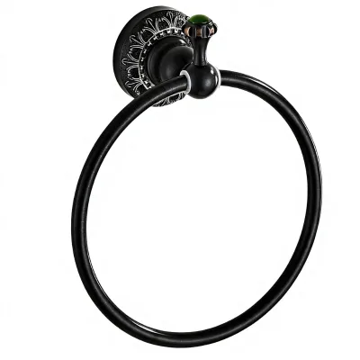 Solid Brass Heavy Duty Wall Mounted Towel Ring with Oil Rubbed Bronze Finish for Bathroom and Kitchen