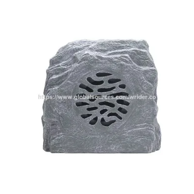 IPX5 Waterproof Bluetooth Rock Speaker with Solar Energy Charge and LED Light