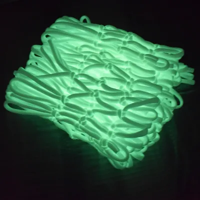 High Quality Outdoor Mini 8 loops 3 knots Basketball Net Luminous Basketball Nets