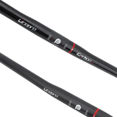 Ultralight One-shaped Straight Bicycle  Handle bar Litepro Full Carbon Fiber Folding Bike HandleBar