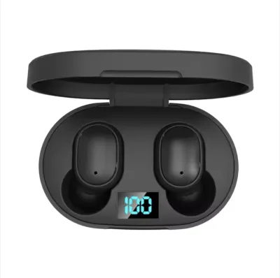 Hot Selling Macaron E6S Fone Bluetoothes Earphones Wireless Headphones LED Displays Earbuds with Music Wireless Bt Headset