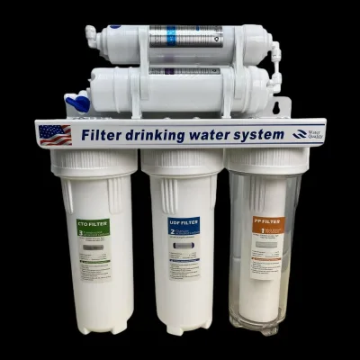 Factory Price 5 Stage Uf Water Purifier Filter Household Under Sink 200L/H Large Flow Water Filter with PP UDF CTO GAC UF Filter