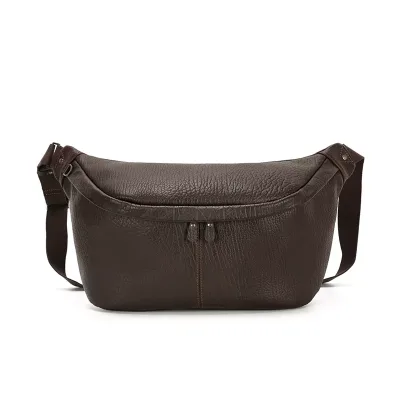 Wholesale Price Genuine Leather Cross Body Sling Backpack Sling Bag Travel Hiking Chest Bag High-capacity