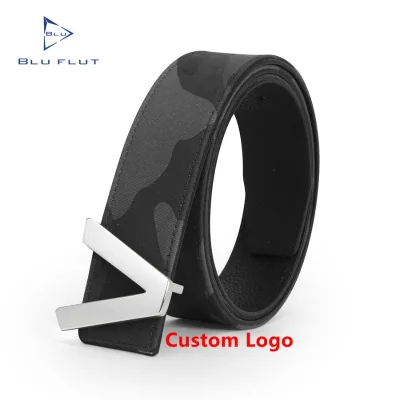 Men's Casual Denim Jeans Belt Stainless Steel Buckle Custom Design Fabric Durable Wear Custom Leather Belt for Men Women