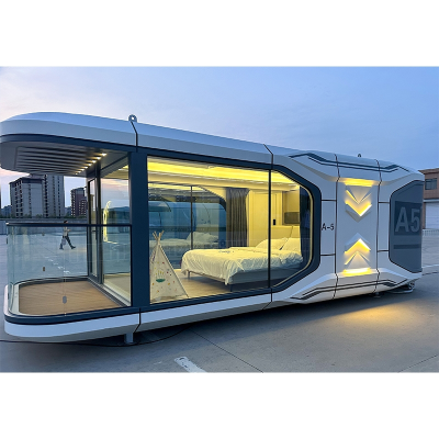 Holiday Luxury Small House Tiny Home Prefab Resort Mobile Cabin Smart Capsule Hotel