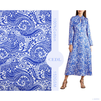 For Skirt Dress Printed Fabric Flax Fabric Fashion European 100% Linen Women Shirt Fabric