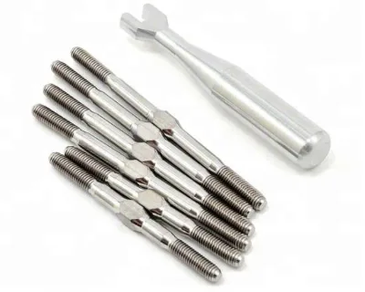 Titanium CNC Machined Hex Nut Turnbuckles Rc Parts Screws Silver Plated Metric Inch M14x1.5 DIN Standard