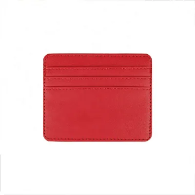 Wholesale Genuine Leather Credit Card Holder Smart Wallet Holder Rfid 's Mini Card Holder