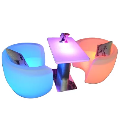 Hot Seller New Customized Led Light Table and Chair