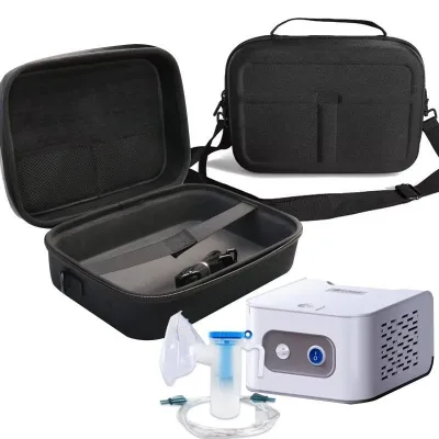 Waterproof EVA Nebulizer Storage Hard-shell case Carry Case with Shoulder Straplarge Medical First Aid Kit Accessories Bag