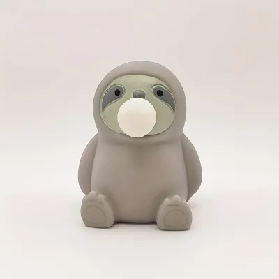 Cute Sloth Spit Bubble Stress Relief Toy, Tpr Soft Rubber Decompression Vent Emotion Squish Toy, Spit Squeeze Toy