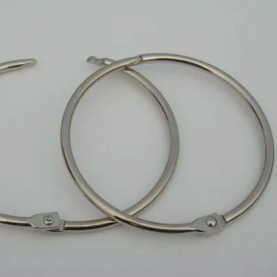 76mm(3 Inch) Nickle Plated Book Rings for Binding DIY Key Ring Loose Leaf Ring