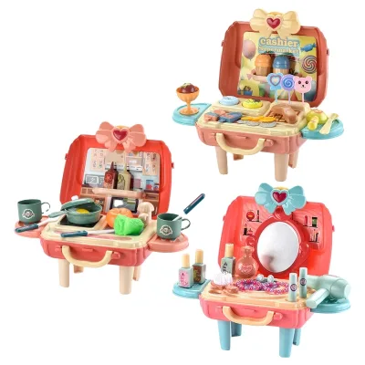 Hot Sale 3 Styles Pretending Toys for Kids Realistic Shape Play House Supermarket & Kitchenware Made of Durable Plastic