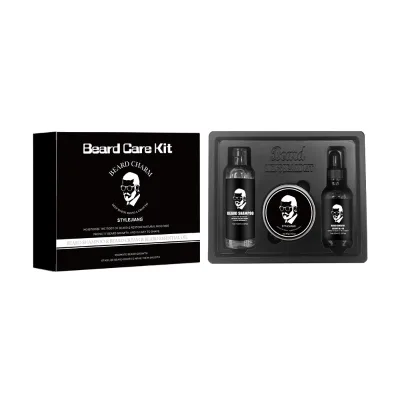 Factory Price Men Best Private Label High Quality Roll Grooming Beard Growth Kit Oil Beard Care Kit