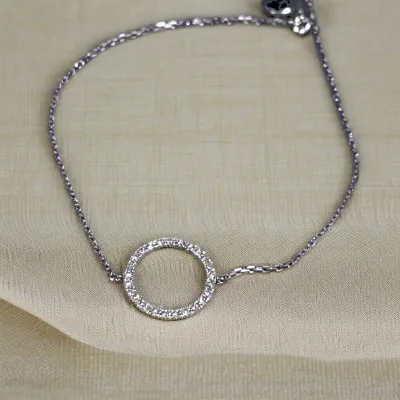 High-Grade Ins 18K Gold Moissanite Bracelet Fine Jewelry 925 Silver Diamond Silver Plated Letter Chain for Valentine'S Day Gift