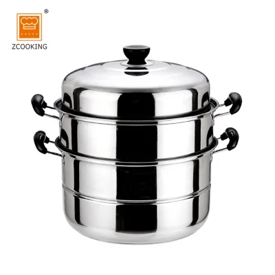 32cm Metal Material and Cookware Sets Type Stainless Steel Sustainable Mirror Polishing Inside & Outside OEM ODM Double Boilers