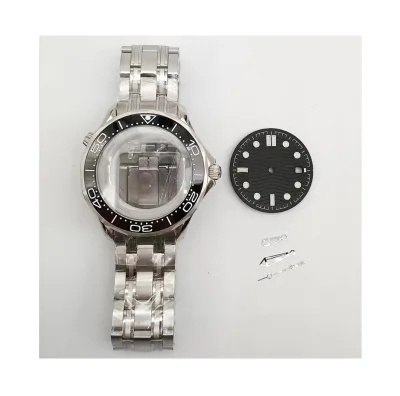 316 Stainless Steel 40MM Case, Dial, Hands Combination Accessories Set Compatible With 2813 and 8215 Movements
