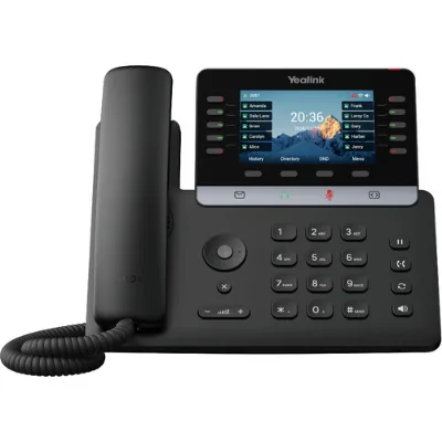 SIP-T74U Enterprise IP Phone 16 SIP Lines 4.3" Color Screen Gigabit PoE VoIP Desk Phone HD Noise Cancelling USB Port