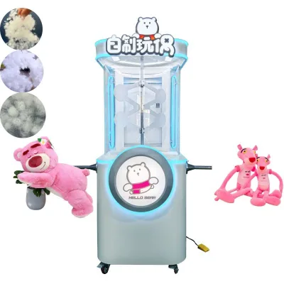 Mini Plush Toy Filling Machine Portable | for Cute Animal Doll Cotton Fiber Stuffing DIY Business