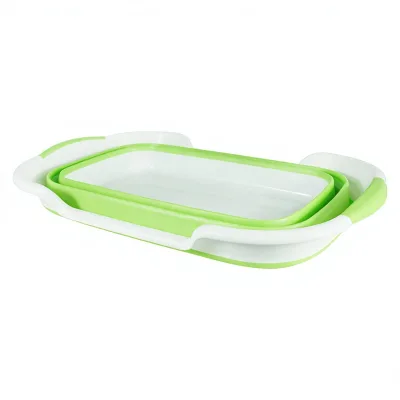 Laundry Basket Dirty Clothes Basket Collapsible Portable Pet Bath Tub Non-Slip Surface Baby Shower Basin for Outdoor Use PP