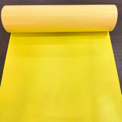 SubliQijun Yellow Micro Tela Tatami Fabric Heat Transfer Vinyl for Ucl Champions League Patch Badges