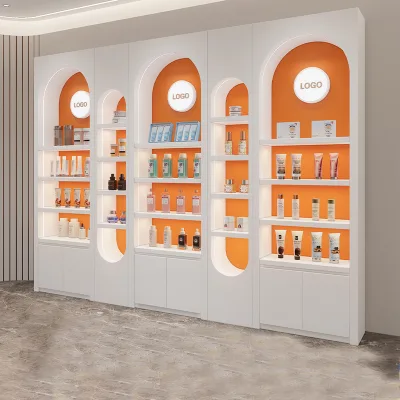 Italian Waterproof Store Display Cabinet showcase Nail Shop Beauty Salon Products Display Cabinet